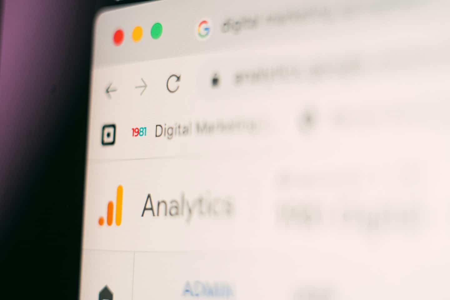 Computer screen showing Google Analytics dashboard for 1981 Digital Marketing.
